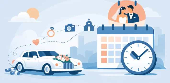 When to Book Wedding Car Timeline Guide