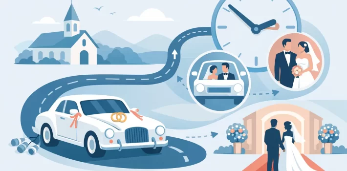 How Wedding Car Timing Works on Your Big Day